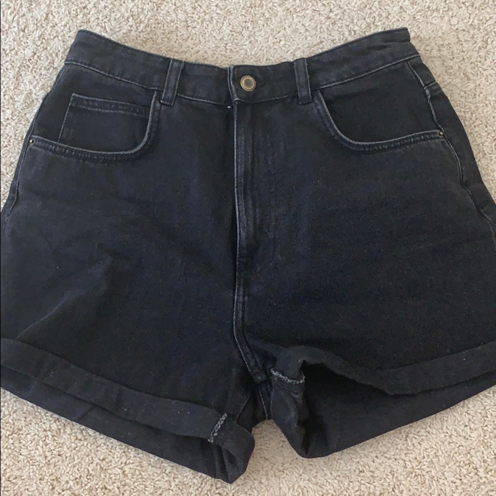 Black denim shorts (high waisted)